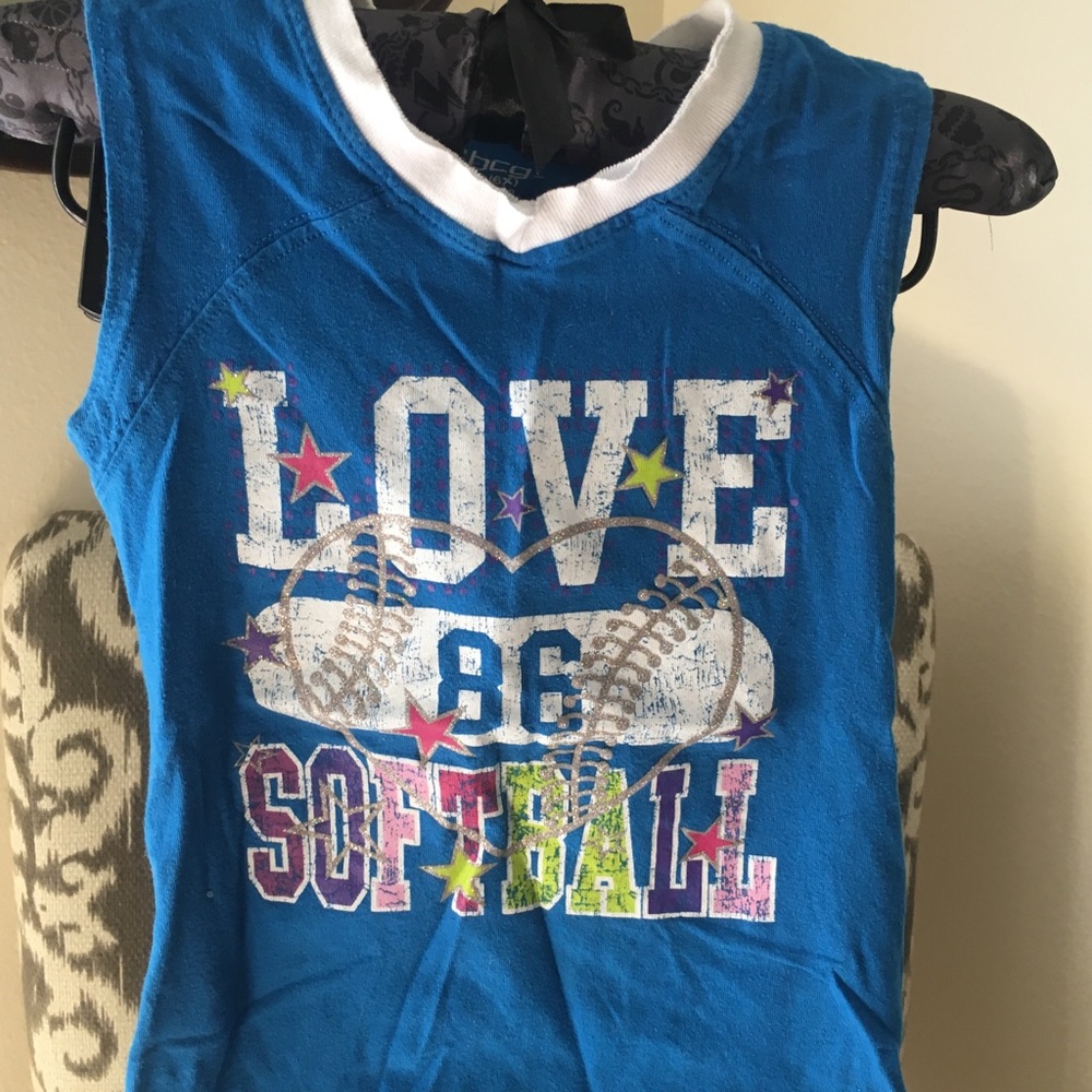 Softball athletic tee by BCG in sz XS‎ (6/6X)